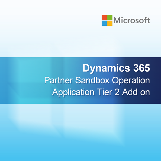 Add-on Operazione Sandbox Partner Dynamics 365 Livello Applicazione 2